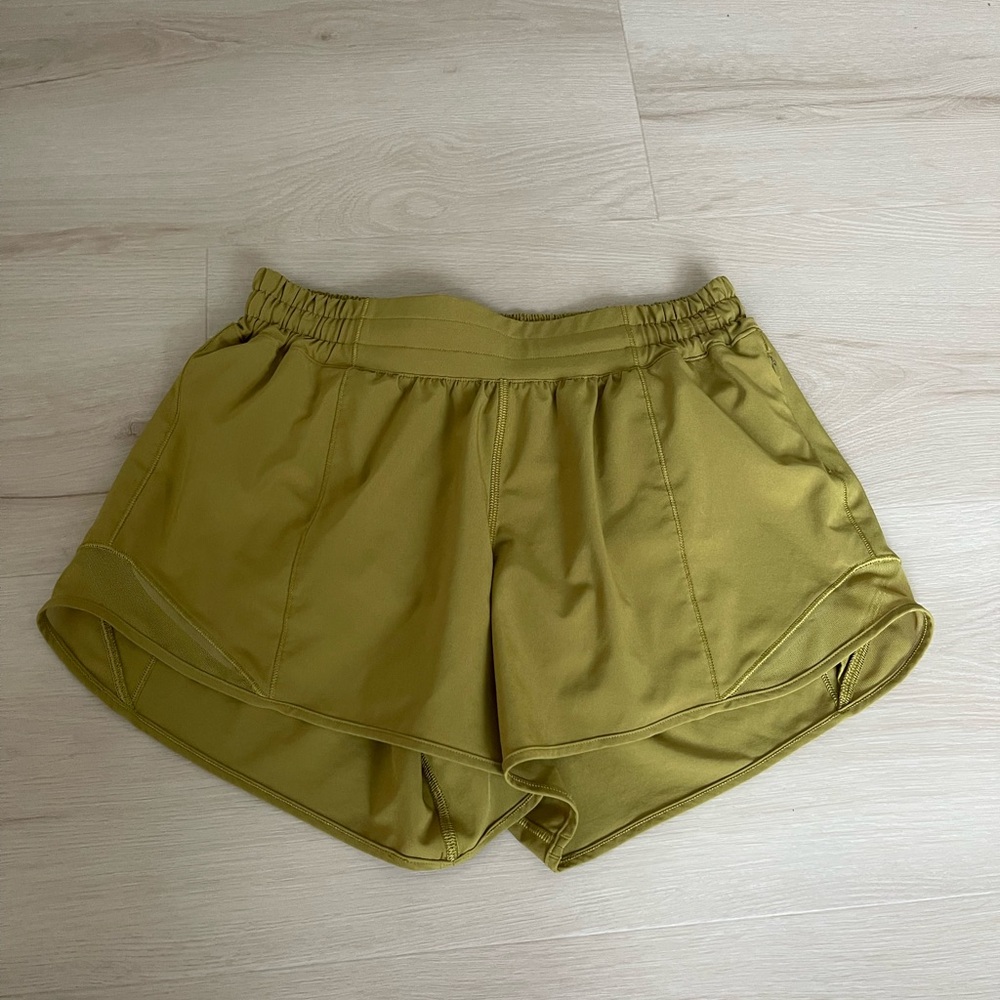 Lululemon Athletica Mustard Yellow Women's Athletic Shorts